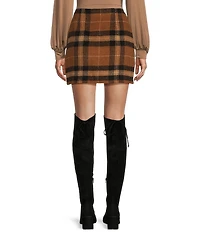 Blu Pepper Plaid Mini Skirt