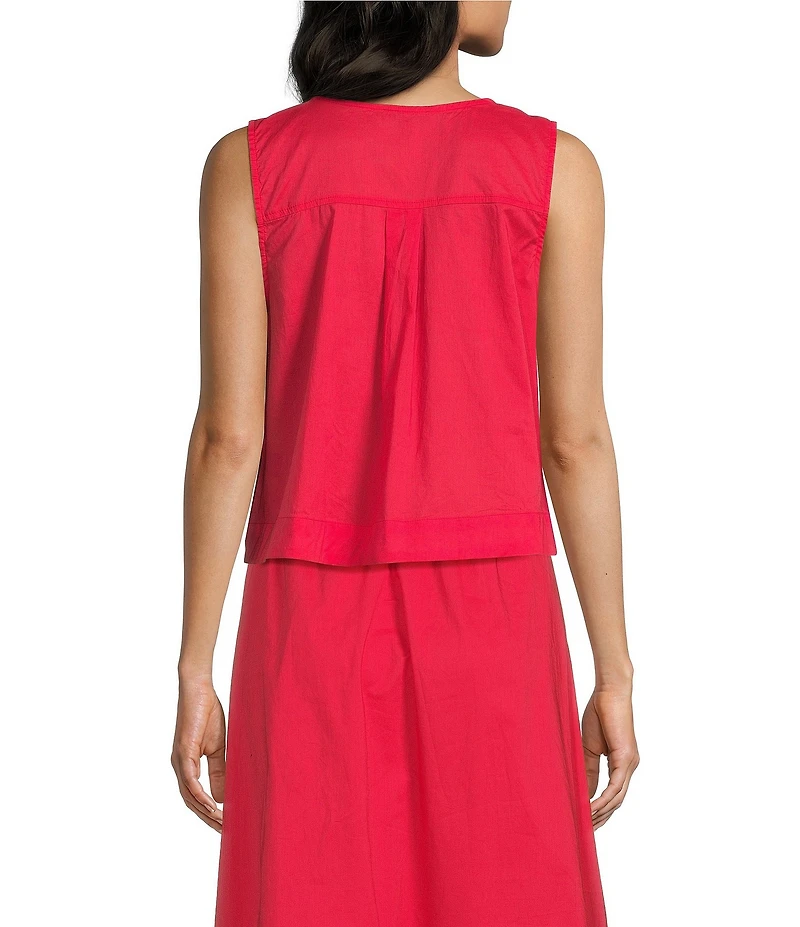 Blu Pepper Pleated Tie Front Top