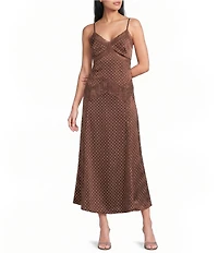 Blu Pepper Polka Dot Lace Maxi Dress