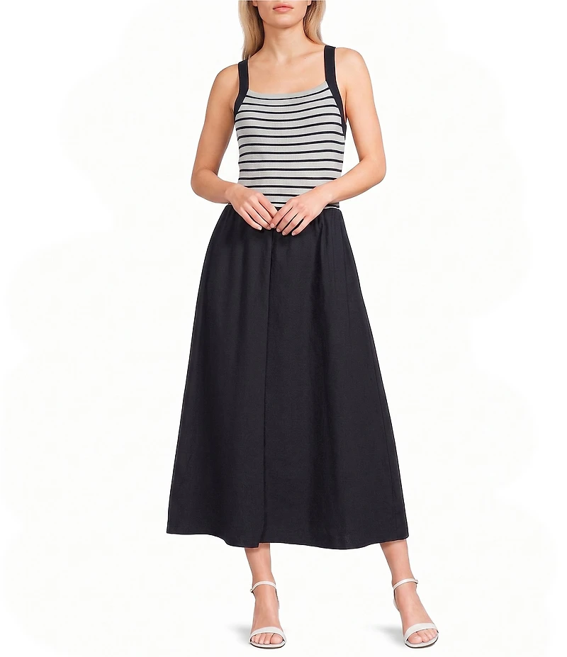 Blu Pepper Printed Midi Dress