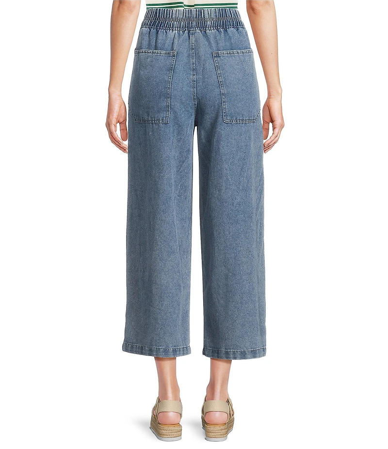Blu Pepper Relaxed Wide Leg Denim Pant