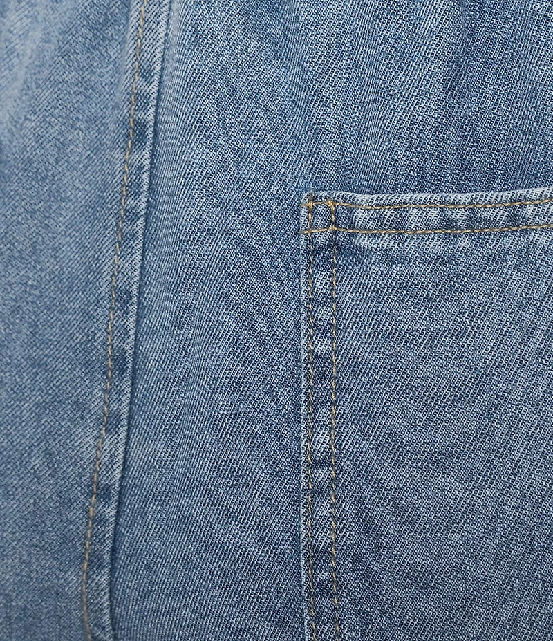 Blu Pepper Relaxed Wide Leg Denim Pant