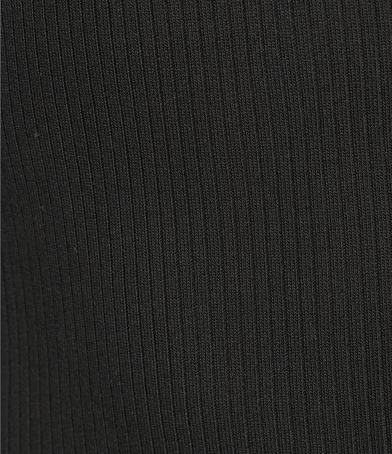 Blu Pepper Rib Knit Mock Neck Long Sleeve Bodysuit