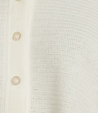 Blu Pepper Short Sleeve Button Front Top Tee