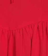Blu Pepper Square Neck Corset Inspired Midi Dress