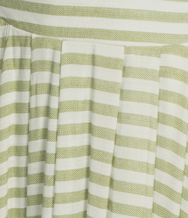 Blu Pepper Striped Coordinating Long Skirt