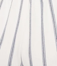 Blu Pepper Striped High Waist Shorts