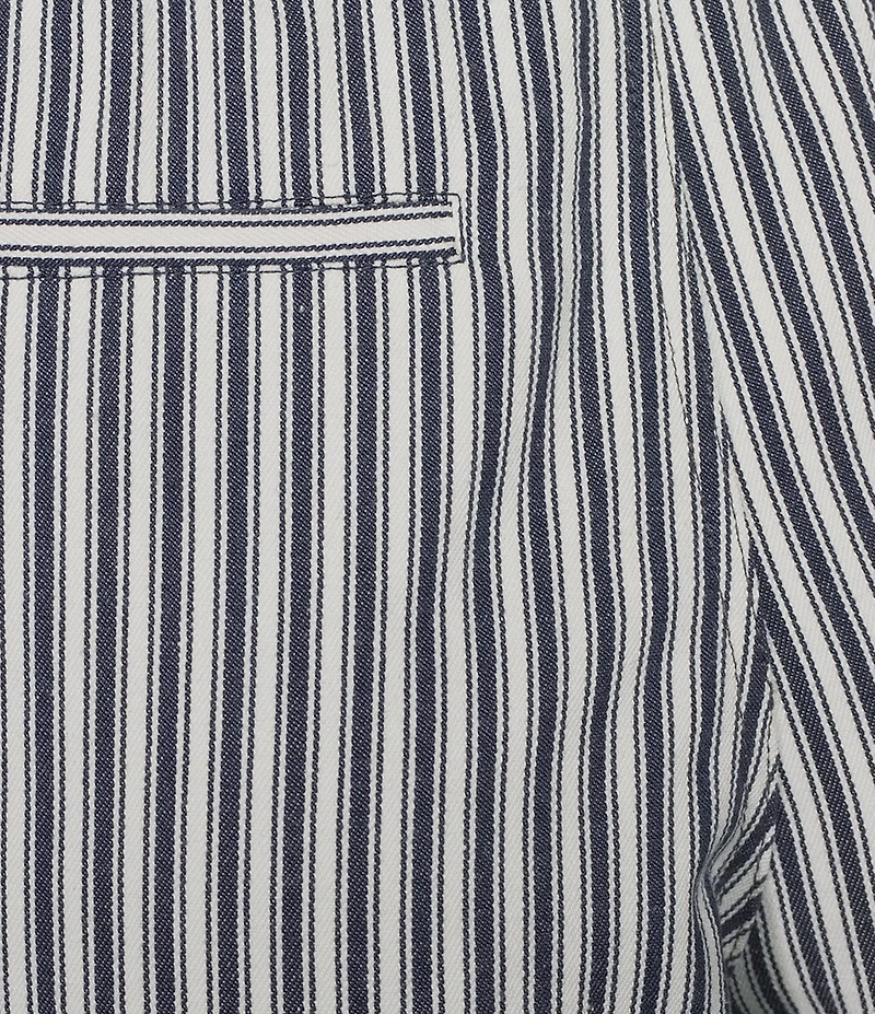 Blu Pepper Striped Pocket Wide Leg Pants