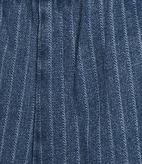 Blu Pepper Striped Washed Denim Tie Waist Jeans