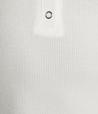 Blu Pepper V-Neck Short Sleeve Half Snap Button Knit Top