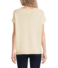 Blu Pepper Western Embroidered Short Sleeve Sweater