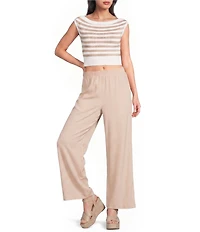 Blu Pepper Coordinating Wide Leg Flowy Pants