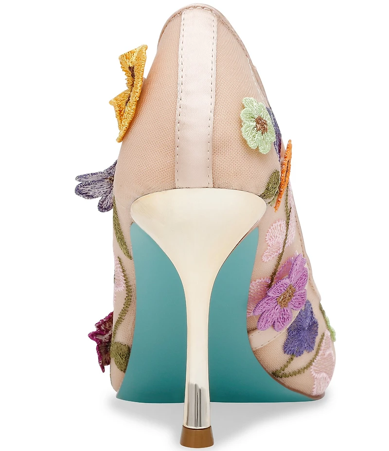 Blue by Betsey Johnson Aimey Floral Ornament Stiletto Pumps