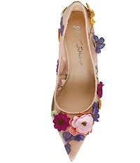 Blue by Betsey Johnson Aimey Floral Ornament Stiletto Pumps