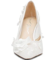 Blue by Betsey Johnson Aimey Floral Ornament Stiletto Pumps