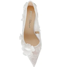 Blue by Betsey Johnson Aimey Floral Ornament Stiletto Pumps