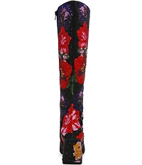 Blue by Betsey Johnson Avon Embellished Floral Tall Boots