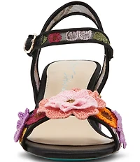 Blue by Betsey Johnson Blare Floral Ornamented Block Heel Dress Sandals