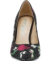 Blue by Betsey Johnson Brice Rhinestone Floral Print Pumps
