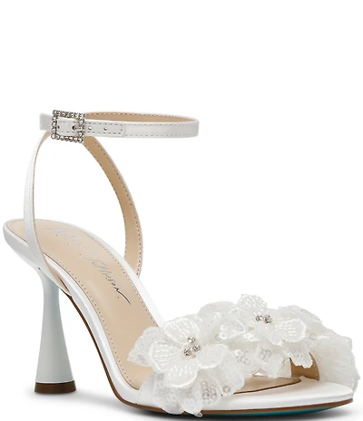 Blue by Betsey Johnson Cali Flower Ornamented Dress Sandals