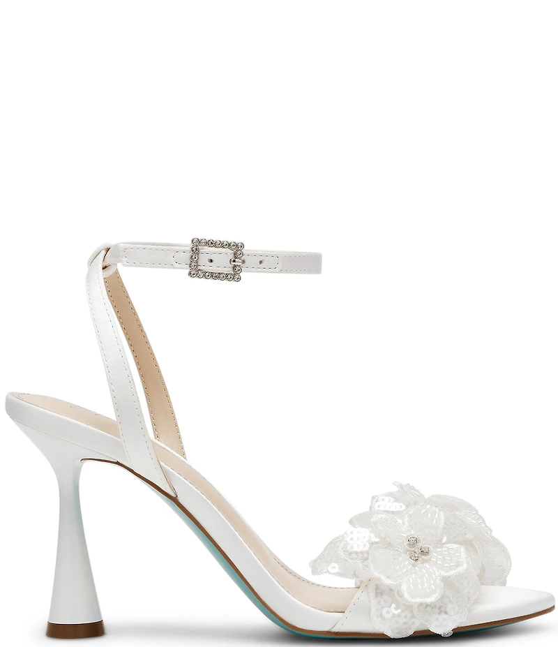 Blue by Betsey Johnson Cali Flower Ornamented Dress Sandals