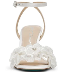 Blue by Betsey Johnson Cali Flower Ornamented Dress Sandals
