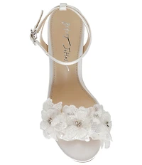 Blue by Betsey Johnson Cali Flower Ornamented Dress Sandals