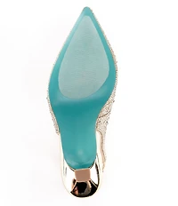 Blue by Betsey Johnson Clark Rhinestone Slingback Pumps