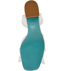 Blue by Betsey Johnson Cody Bow Embellished Pearl Heel Dress Sandals