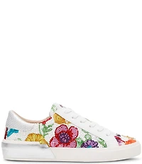 Blue by Betsey Johnson Damon Floral Pearl Embellished Sneakers