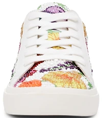 Blue by Betsey Johnson Damon Floral Pearl Embellished Sneakers