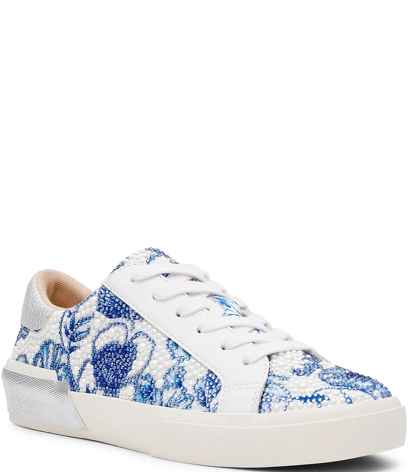 Blue by Betsey Johnson Damon Floral Pearl Embellished Sneakers