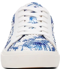 Blue by Betsey Johnson Damon Floral Pearl Embellished Sneakers