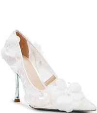 Blue by Betsey Johnson Darcy Floral Ornament Stiletto Pumps