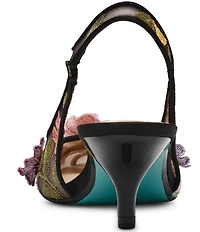 Blue by Betsey Johnson Dian 3D Floral Applique Slingback Pumps
