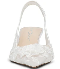 Blue by Betsey Johnson Dian 3D Floral Applique Slingback Pumps