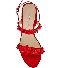 Blue by Betsey Johnson Drue Metallic Rhinestone Embellished Dress Sandals