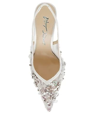 Blue by Betsey Johnson Eddie Beaded Slingback Pumps