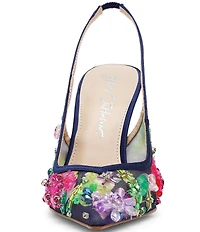 Blue by Betsey Johnson Eddie Beaded Slingback Pumps