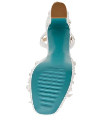 Blue by Betsey Johnson Enola Pearl Embellished Platform Dress Sandals