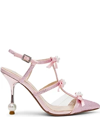 Blue by Betsey Johnson Everr Bow Embellished Pearl Detail Pumps