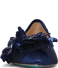 Blue by Betsey Johnson Gray Flower Ornament Ballet Flats