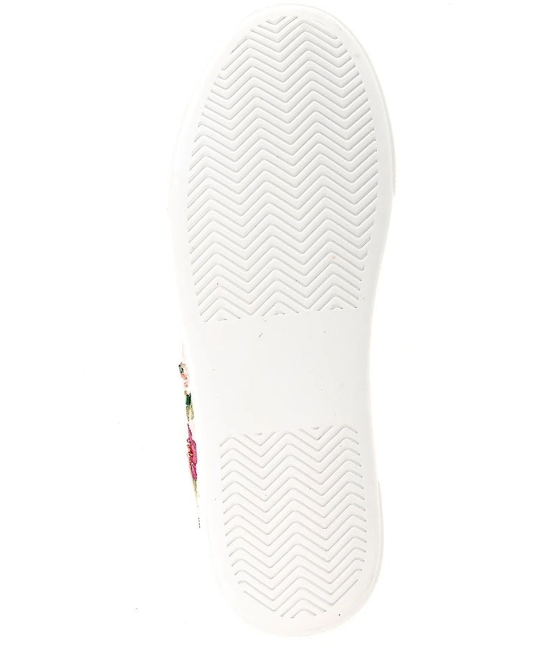 Blue by Betsey Johnson Jayla Floral Embroidered Platform Sneakers