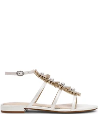 Blue by Betsey Johnson Joyce Gladiator Pearl Embellished Sandals