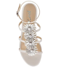 Blue by Betsey Johnson Joyce Gladiator Pearl Embellished Sandals