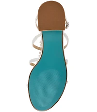 Blue by Betsey Johnson Joyce Gladiator Pearl Embellished Sandals
