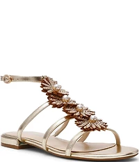 Blue by Betsey Johnson Joyce Gladiator Pearl Embellished Sandals