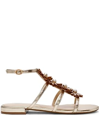 Blue by Betsey Johnson Joyce Gladiator Pearl Embellished Sandals