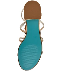 Blue by Betsey Johnson Joyce Gladiator Pearl Embellished Sandals