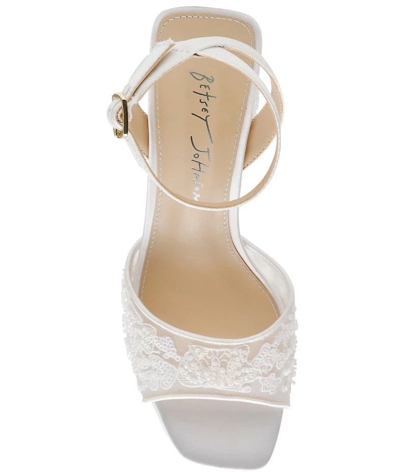 Blue by Betsey Johnson Junie Beaded Platform Dress Sandals